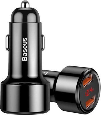 АЗП Baseus Magic Series PPS 2USB 45W/QC/PD/LCD Black CCMLC20A-01 00000000604 фото