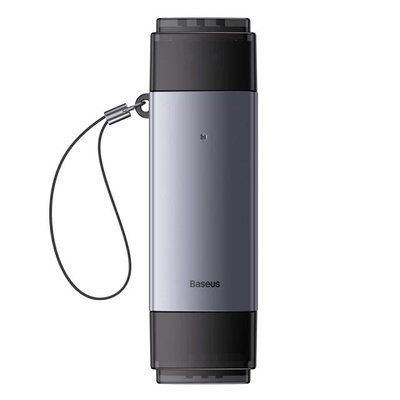Карт рiдер Baseus Lite Series USB-A & Type-C to SD/TF Card Reader Сірий WKQX060113 00000001026 фото