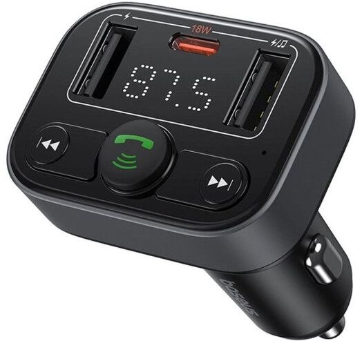 FM-Модулятор Baseus S-09 Lite Series Car FM Transmitter Cluster Black 00000012393 фото