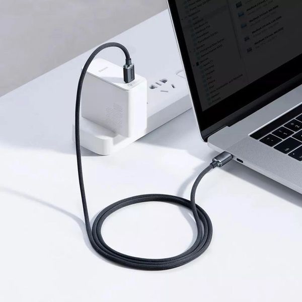 PD кабель Baseus Pudding Series Fast Charging Cable Type-C to Type-C 100W 1.2m Black P10355702111-00 00000000979 фото