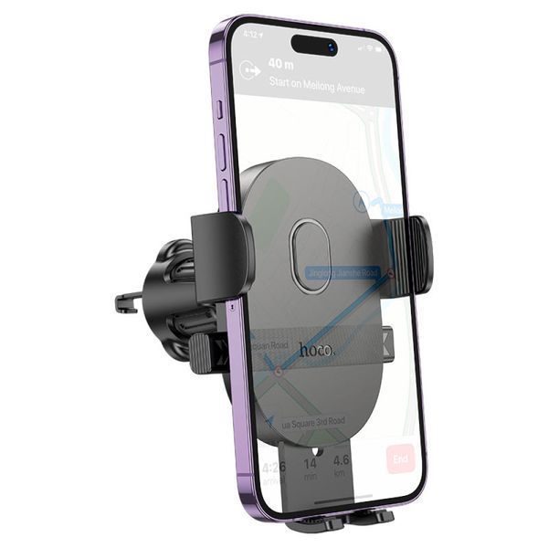Автотримач Hoco H18 Mighty one-button car holder(air outlet) Чорний 00000000875 фото