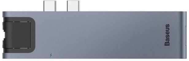 Порт-реплікатор Baseus Thunderbolt C+Pro 7-in-1 Smart Hub CAHUB-L0G Grey 00000002047 фото