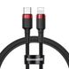 Кабель Baseus Cafule Cable Type-C to Lightning PD 20W 1m Red / Black (CATLKLF-91) 00000000082 фото 4