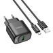 МЗП HOCO C140A Smart single port QC3.0 charger set 18W (QC/FCP/AFC) +Micro White 00000000825 фото 4
