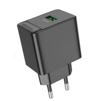 МЗП BOROFONE BAS12A Erudite single port 18W/QC3.0/1USB чорний 00000000781 фото