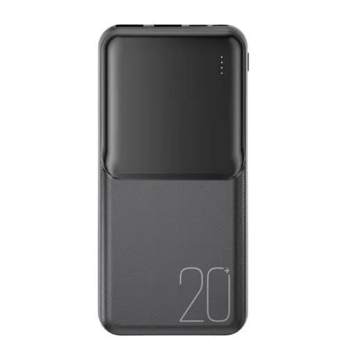 Зовнішній акумулятор (повербанк) XO PR252 Lighted Mobile Power 20 000 mAh Чорний 00000000231 фото