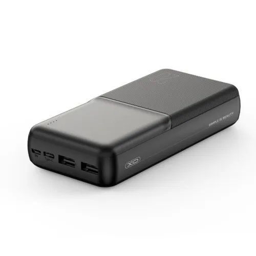 Зовнішній акумулятор (повербанк) XO PR252 Lighted Mobile Power 20 000 mAh Чорний 00000000231 фото