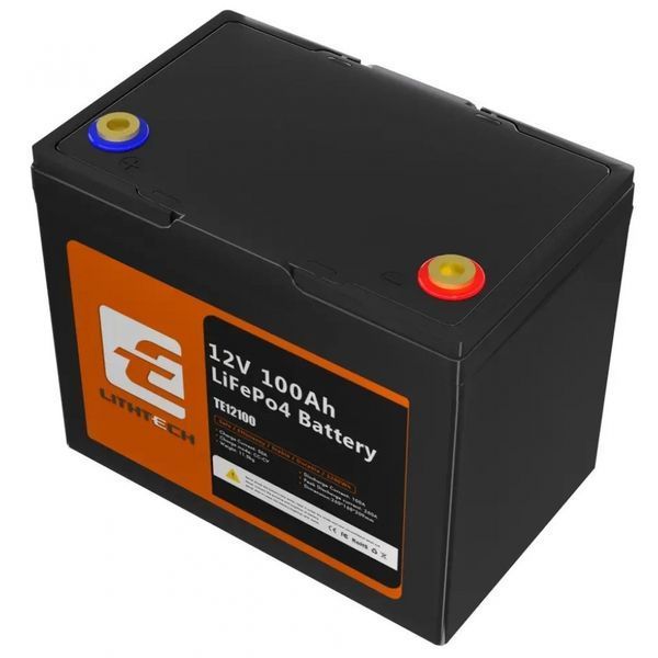 LiFePO4 12V 100Ah Акумулятор Lithtech з Bluetooth 1280Wh, 100A, BMS 00000001036 фото
