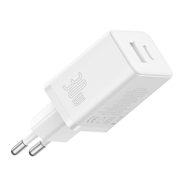 МЗП Baseus Cube Fast Charger C+U 30W EU Cluster White P10111404213-00 00000000375 фото