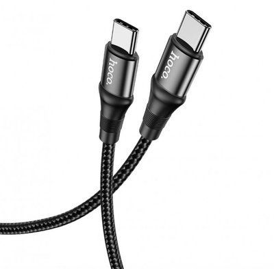 Кабель для зарядки та передачі даних Hoco X50 Type-C to Type-C Exquisito 100W charging data cable(2M) Black 00000000330 фото