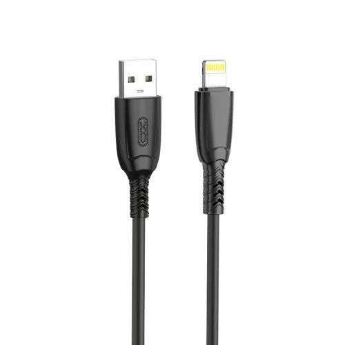 Кабель XO NB247 Suluo Series Portable Silicone for Lightning with Cable Clip 6A/0,25m Чорний 00000000938 фото