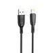 Кабель XO NB247 Suluo Series Portable Silicone for Lightning with Cable Clip 6A/0,25m Чорний 00000000938 фото 2