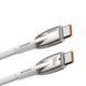 PD кабель Baseus Glimmer Series Fast Charging Data Cable Type-C to Type-C 100W 1m White CADH000702 00000001049 фото 2