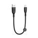Кабель XO NB247 Suluo Series Portable Silicone for Lightning with Cable Clip 6A/0,25m Чорний 00000000938 фото 1