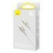 PD кабель Baseus Glimmer Series Fast Charging Data Cable Type-C to Type-C 100W 1m White CADH000702 00000001049 фото 4