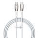 PD кабель Baseus Glimmer Series Fast Charging Data Cable Type-C to Type-C 100W 1m White CADH000702 00000001049 фото 1