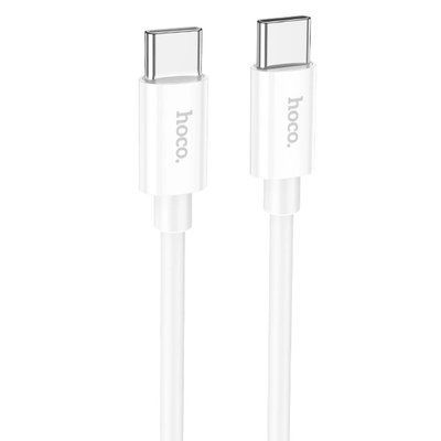 PD Кабель HOCO X87 Magic silicone charging data cable for Type-C to Type-C PD60W/3A/1m. White 00000001041 фото