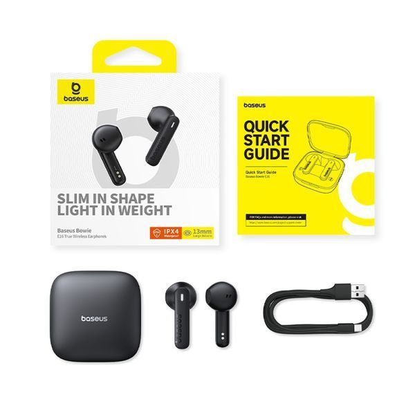 Навушники Baseus Bowie E16 True Wireless Earphones Black A00061900113-01 00000000424 фото