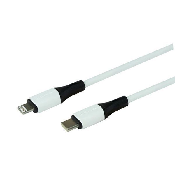 PD Кабель BOROFONE BX79 Silicone charging data cable Type-C to Lightning 20W/1m білий 00000000992 фото