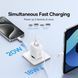 МЗП Baseus Cube Fast Charger C+U 20W EU Cluster White P10111403213-00 00000000735 фото 4