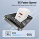МЗП Baseus Cube Fast Charger C+U 20W EU Cluster White P10111403213-00 00000000735 фото 3