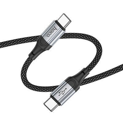 PD Кабель HOCO X102 Fresh 60W charging data cable Type-C to Type-C 1m. Black 00000000943 фото