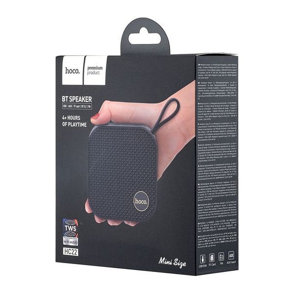 Бездротова портативна Bluetooth колонка акустика Hoco HC22 Auspicious sports (Black) 00000000034 фото