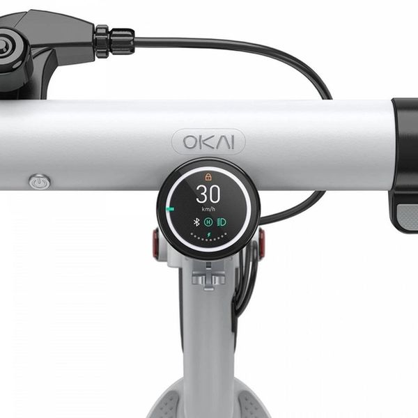 Електросамокат Okai ES10-NEON Lite 9 300(600)W, 7.8Ah, 30km, 25km\h, 20%, NFC, App, 15kg ES10-W White 00000011535 фото