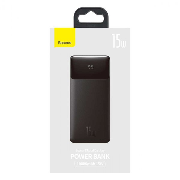 Power Bank Baseus Bipow Digital Display 10000mAh 15W Black (PPDML-I01) 00000001907 фото