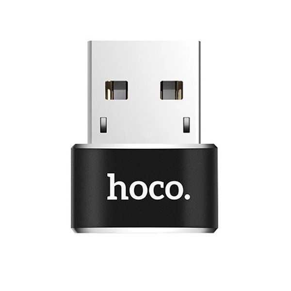 Перехідник HOCO UA6 Type-C to USB Black 00000000993 фото