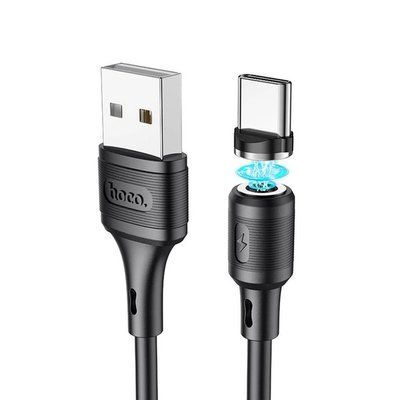 Кабель магнітний для зарядки та передачі даних Hoco X52 Sereno magnetic Type-C 1m Black 00000000335 фото