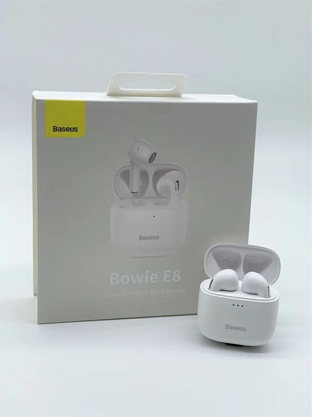 Бездротові навушники Bluetooth Baseus True Wireless Earphones Bowie E8 White (NGE8-02) 00000001418 фото