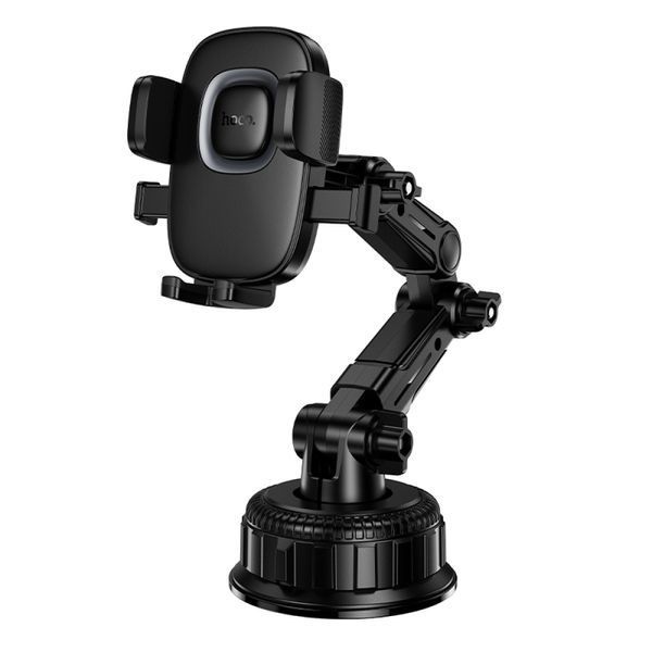 Автотримач Hoco H89 Crown large suction cup car holder(center console) black metal gray 00000000890 фото