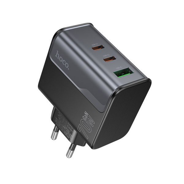 МЗП HOCO CS75A Star Speed PD70W(2C1A) charger(EU) Black 00000000380 фото