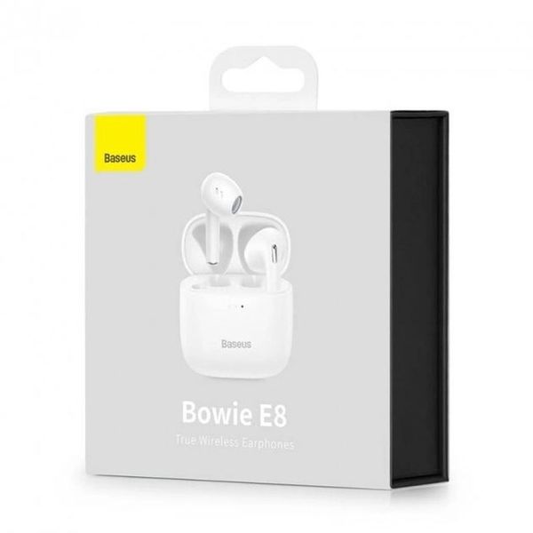 Бездротові навушники Bluetooth Baseus True Wireless Earphones Bowie E8 White (NGE8-02) 00000001418 фото