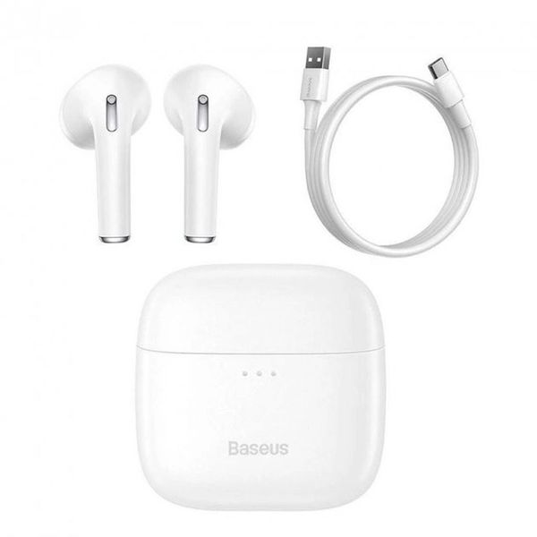 Бездротові навушники Bluetooth Baseus True Wireless Earphones Bowie E8 White (NGE8-02) 00000001418 фото