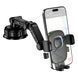 Автотримач Hoco H89 Crown large suction cup car holder(center console) black metal gray 00000000890 фото 1