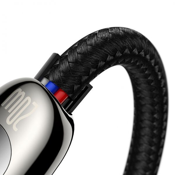 PD Кабель Baseus Display Fast Charging Data Cable Type-C to IP 20W 2m Black CATLSK-A01 00000000947 фото