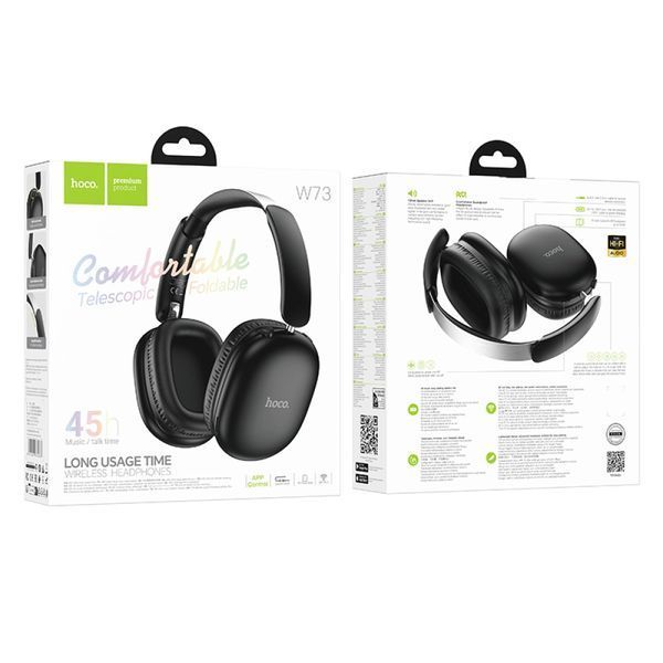 Навушники накладні HOCO W73 Graceful BT headphones Black 00000000427 фото