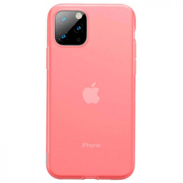 Чохол Baseus Jelly Liquid Silica Gel Protective Case для iPhone 11 Pro (WIAPIPH58S-GD09) Transparent Red 00000005111 фото