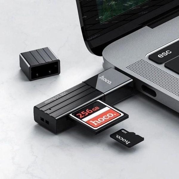 Картрідер HOCO HB20 Mindful 2-в-1 USB3.0 Black 00000000994 фото
