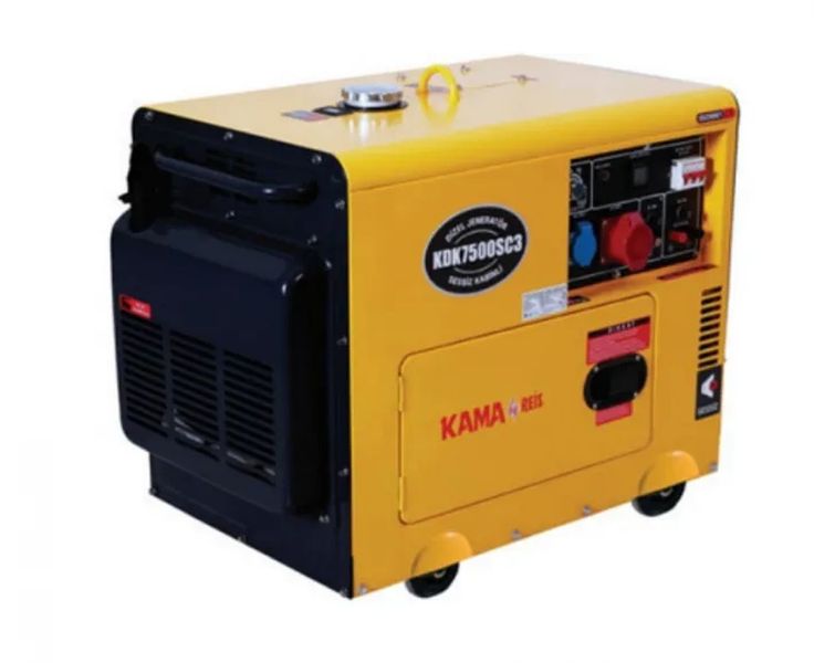 Генератор дизельний KDK7500SC3, трифазний 230/400V, 50Hz, 6.9KVA, об'єм 14.5л 00000011436 фото