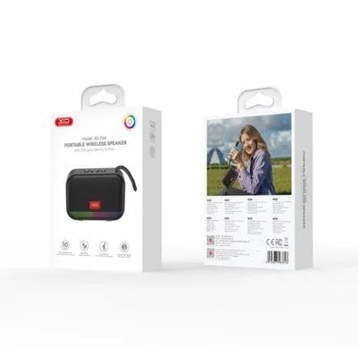 Акустична система XO F66 Illuminated Small Portable Speaker Чорна 00000000085 фото
