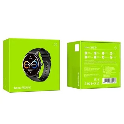 Розумний смарт-годинник Hoco Y4 Smart watch Black 00000001686 фото