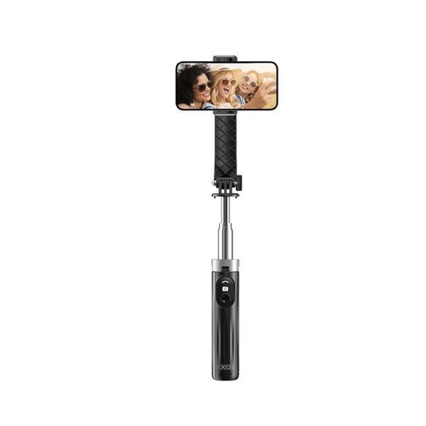 Монопод XO SS11 Four Legged Reinforced Stand Bluetooth Selfie Stick 100CM Чорний 00000000630 фото