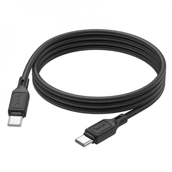 PD Кабель HOCO X90 Cool silicone charging data cable PD-to-Type-C 3A/PD60W/1m. Black 00000000998 фото