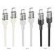 PD Кабель HOCO U129 Spirit 60W transparent charging data cable Type-C to Type-C 1,2m. Black 00000000946 фото 2