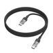 PD Кабель HOCO U129 Spirit 60W transparent charging data cable Type-C to Type-C 1,2m. Black 00000000946 фото 3