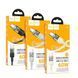 PD Кабель HOCO U129 Spirit 60W transparent charging data cable Type-C to Type-C 1,2m. Black 00000000946 фото 4
