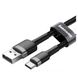 Кабель Baseus cafule USB For Type-C 3A 0.5m (CATKLF-AG1) Gray&Black 00000000143 фото 2